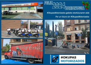 ¡Feliz año nuevo! Urte berri on!
Por un futuro sin #OkupasMotorizados 
#OkupasMotorizados gabeko etorkizunaren alde 
🙏♿